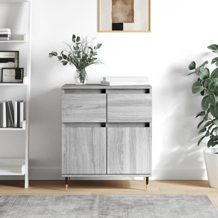 VidaXL Buffet Sonoma gris 60x35x70 cm Bois d'ingénierie 831114