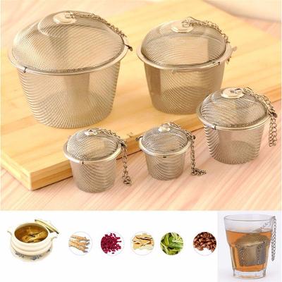 Filtru cu plasă pentru ceainic pentru condimente de bucătărie. Infuzor cu ierburi din oțel inoxidabil