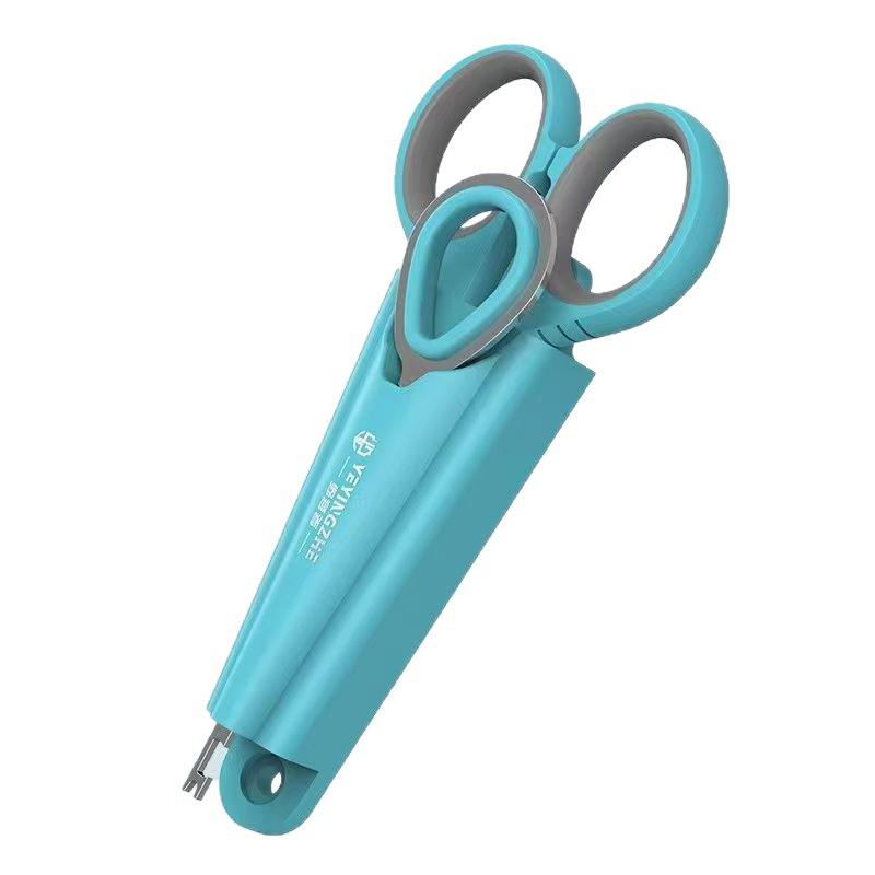 Portable Multi-Functional Stainless Steel Fishing Scissors with Storage Box