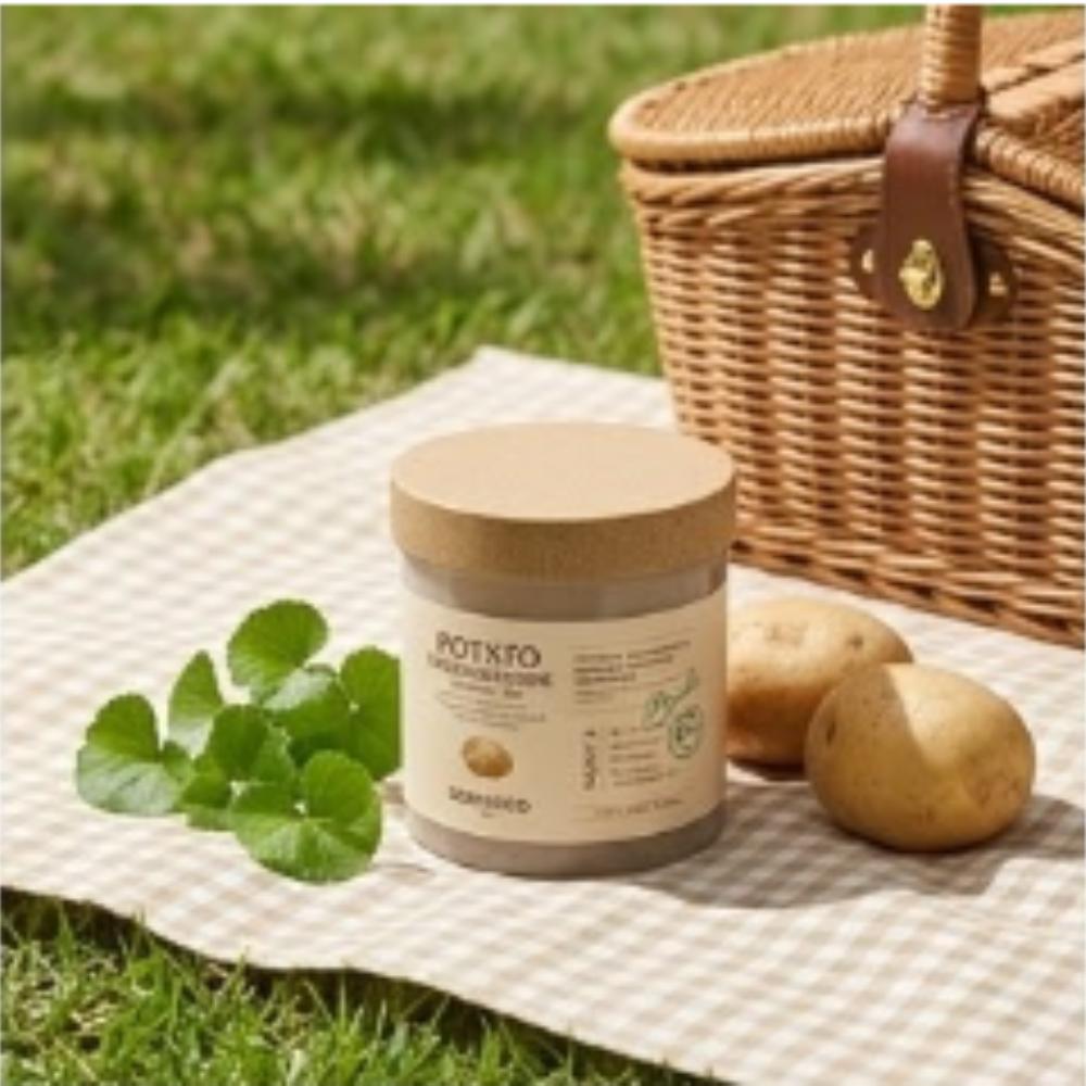 SKINFOOD Potato Madecassoside Soothing Pad, 60 Sheets (250g), Redness Relief & Calming Care, From Korea
