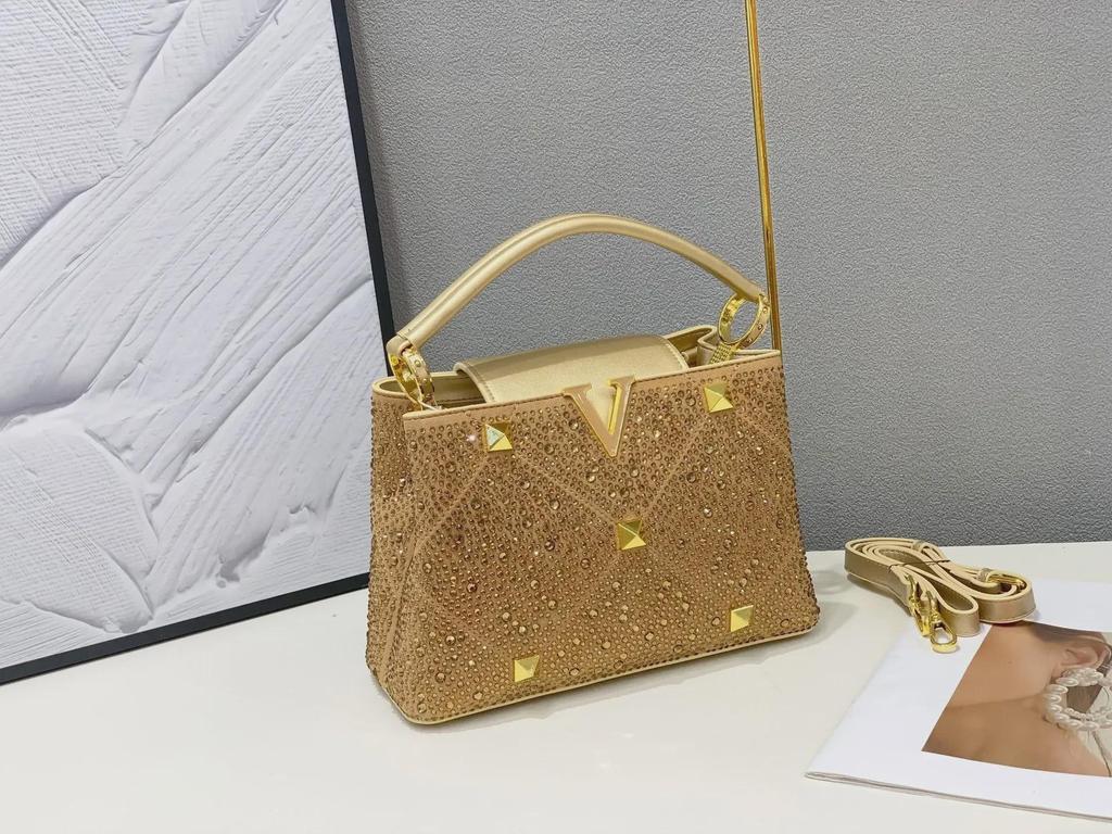 2025 Elegante Flip Diamond Damen Handtasche und Schultertasche