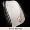 Beaver Cartoon Cotton Linen Car Seat Cushion for Hyundai Festa, Elantra, Tucson - All-Season Use.