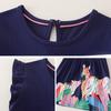 Summer New European And American Style Children'S Pure Cotton Printed Dress Girls' Short-Sleeve Princess Dress Children'S Clothing