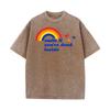 Pure Cotton Unisexs Short Sleeve Smile if Dead Washed T Shirt Casual Tops  Tees Graphic Cool Crew Neck Washed Tees