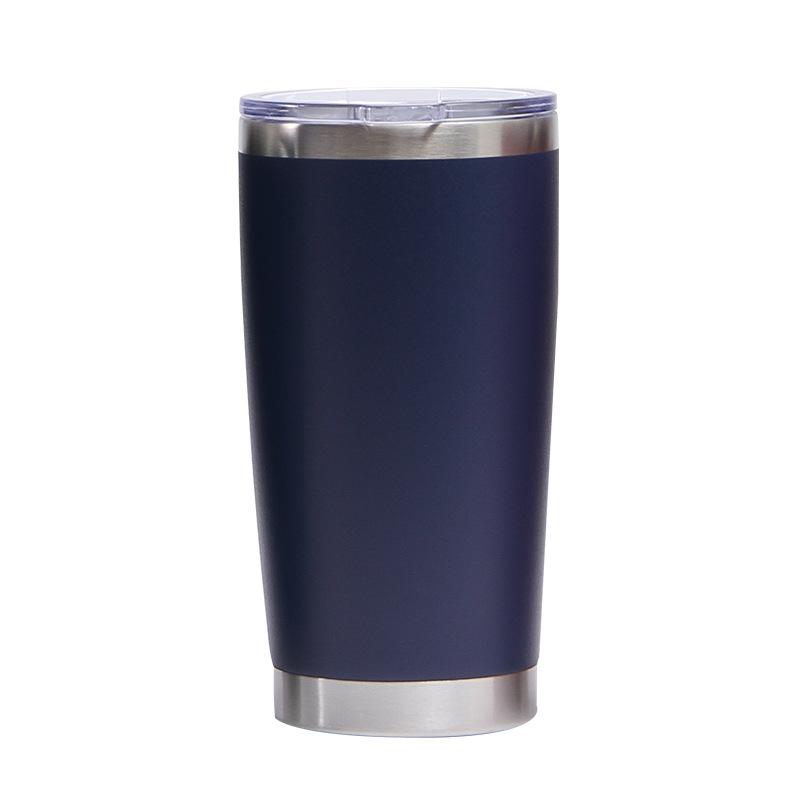 Stainless Steel Car Mug Double-layer Vacuum Ice Mug Car Portable Thermal Insulation Cold Beer Mug.