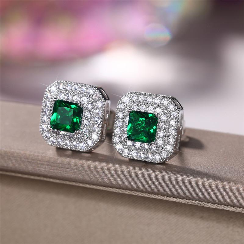 

BELLA BOX Bling серьги-гвоздики с кубическим цирконием для женщин, 4 цвета в наличии, великолепные свадебные аксессуары для невесты, модные украшения