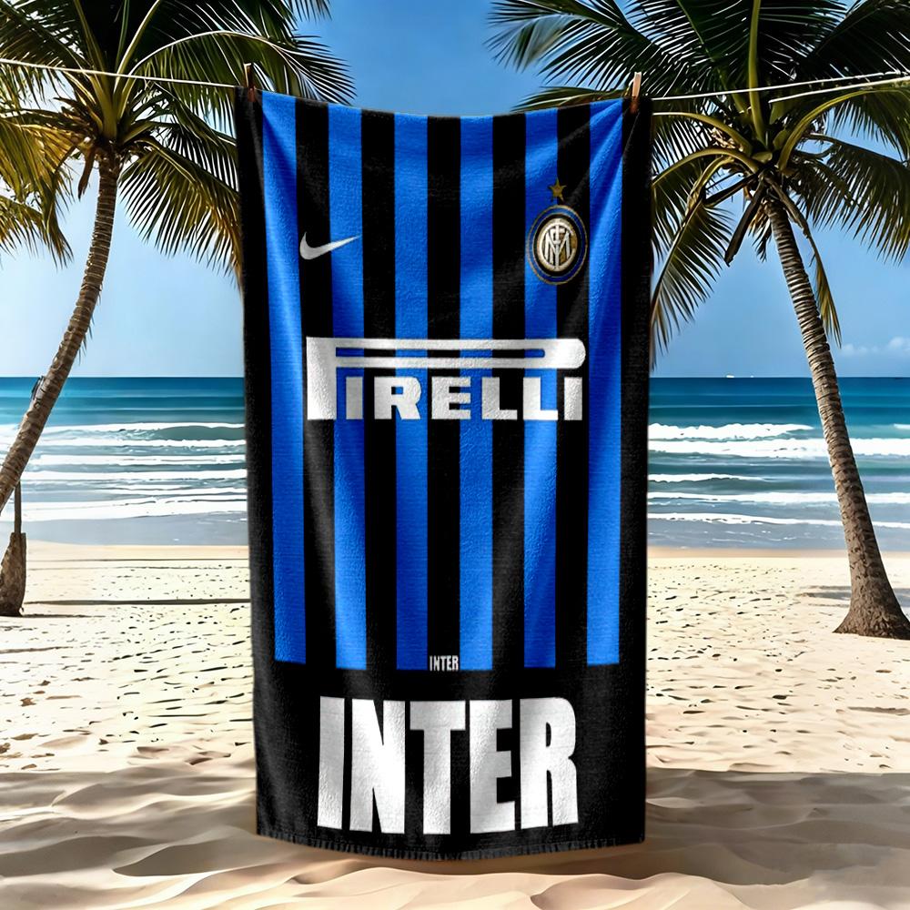 Inter Milan Beach Towel Quickdry Soft Microfiber Comfortable Lightweight Portable For Swimmingbeachcamping Travel Beach Accessoriesgym