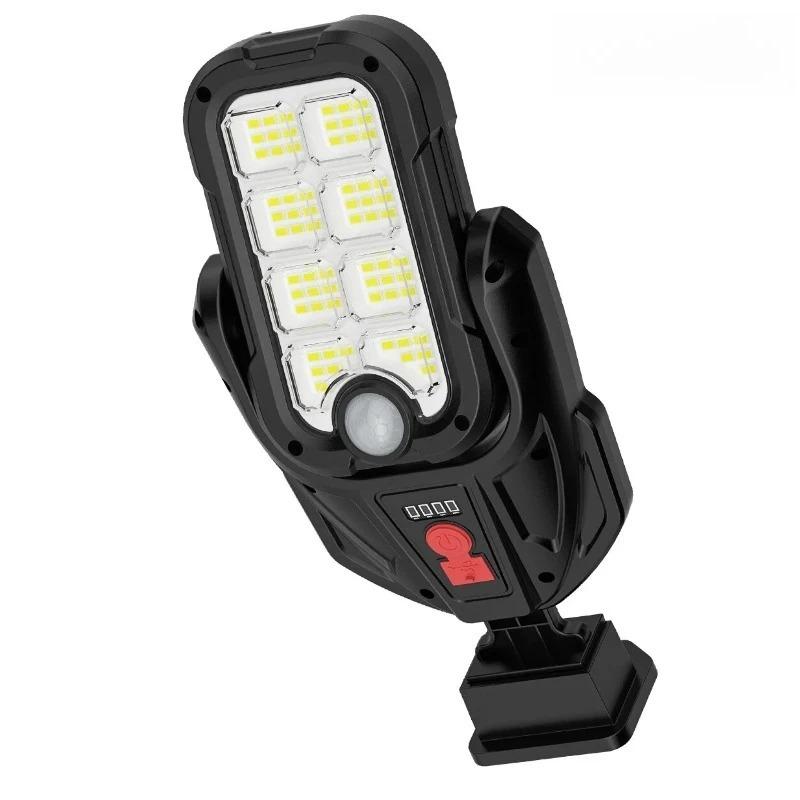 

Solar powered &Type-C charging wall lamp, outdoor solar courtyard lamp, automatic lighting in the dark, human body sensing integrated street lamp LED model 1pc