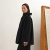 Less 2025 Winter Women's H-Line Stand Collar Long Wool Coat