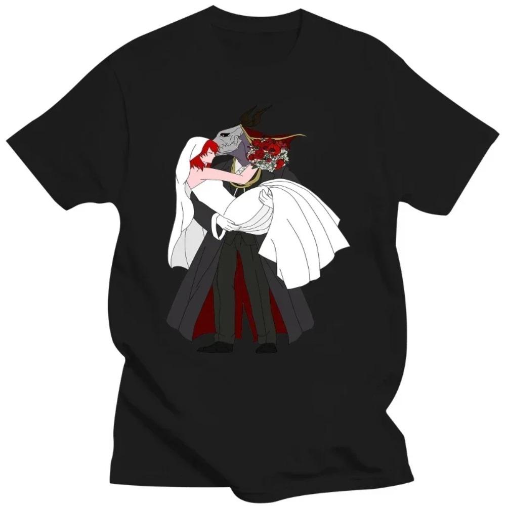 New Anime Carton The Ancient Magus' Bride Tops Tee White T-shirt The Ancient Magus Bride Unisex T-shirt