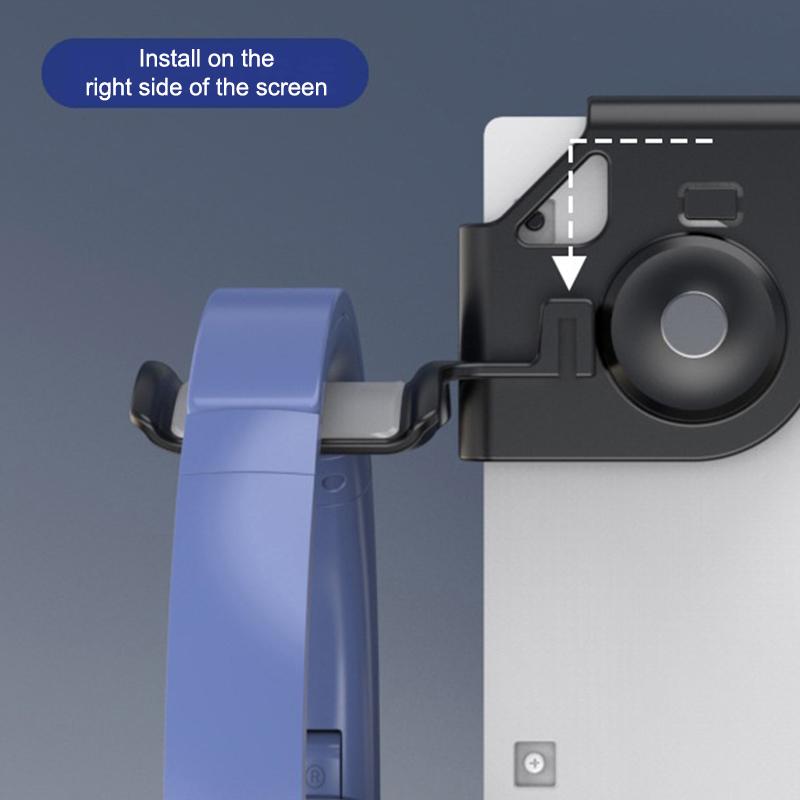 Headphone Holder Pc Monitor Hanger Wall Hook Monitor Earphone Stand Universal Headset Hanging Hook Durable Headphone Bracket