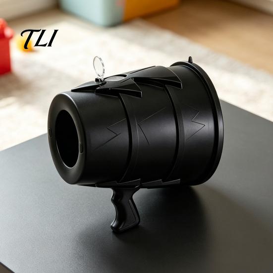 Family Gathering Entertainment Handheld Air Cannon Toy, Portable Shooter for Kids, Outdoor Teenager Prank Accessories Play Bubble Machine, Funny