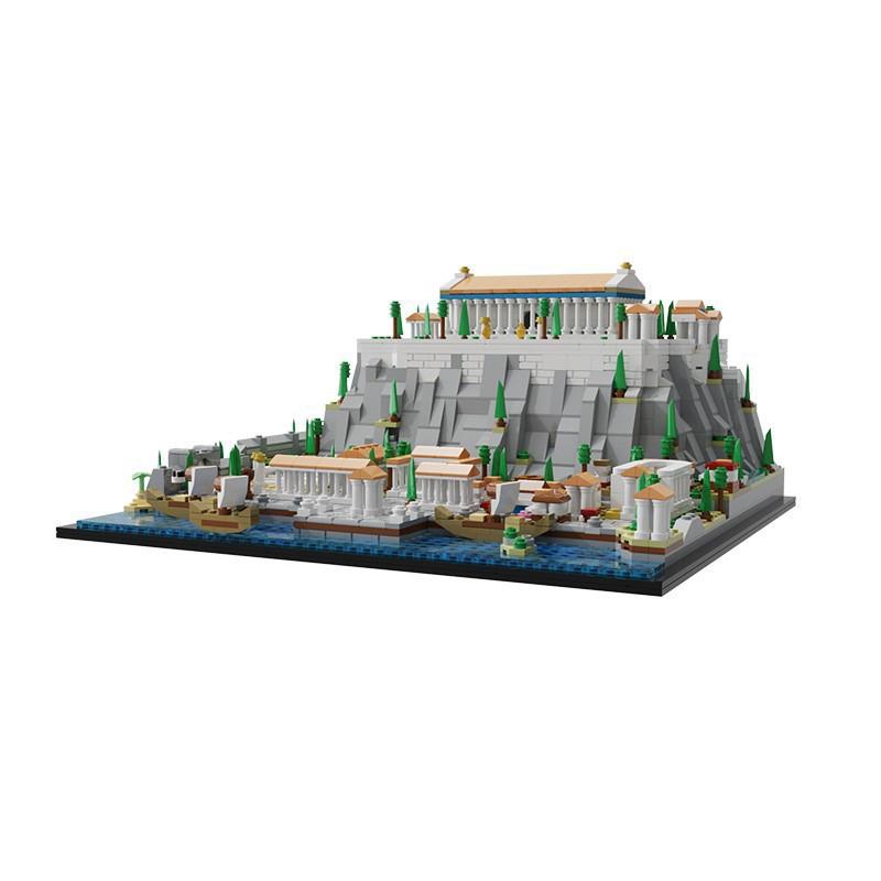 Building Block Compatible With 117805 Acropolis, Ancient Greek Buildings, Architecture Streetscape, Toys