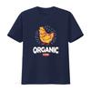 Mens ORGANIC FARM Vintage T Shirt Black Vintage Washed Slightly Top For Everyday Wear Soft Fashion Graphic Homme Streetwear