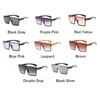 Vintage Square Sunglasses Woman Oversized Gradient Plastic Sun Glasses Ladies Sports Style Cool Fashion Mirror