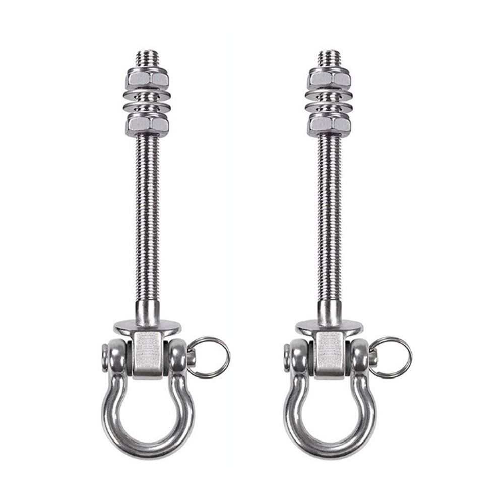 Heavy Duty Swing Hook Stainless Steel Easy Installation Yoga Hammock Hook Threaded Shaft Hammock Hook Indoor Outdoor Playground