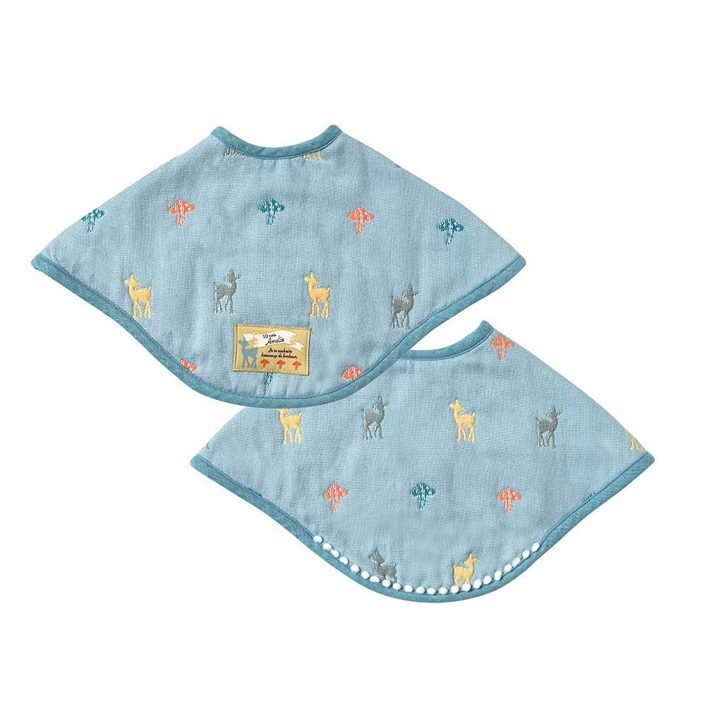 Dimowa Amelie Fluffy Gauze Bib Set 21151012 Multicolor 2-Way (2-Piece Set) (x 1)