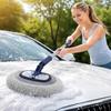 Chenille Car Wash Brush Scratch Telescopic Washing Soft Microfiber Mop for