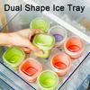 Silicone Ice Cube Mold with Lid Reusable Ice Ball Maker Large Flexible Ice Tray for Cocktails Drinks Kitchen Gadgets