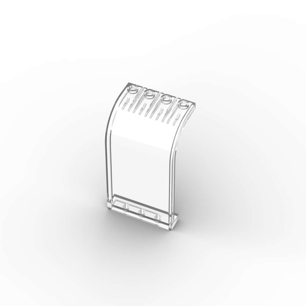 MOC 5PCS 2571 Puzzle High-Tech Panel 3x4x6 Curved Top Building Blocks Set Waterfall Fall Bricks Part Particle Toys Children Gift