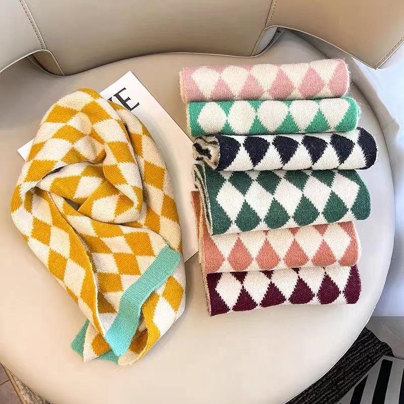 Winter Warm Kids Scarf Cartoon Unicorn Dinosaur Design Soft Cotton Neck Wrap Cozy Thermal Scarf For Children School Outdoor