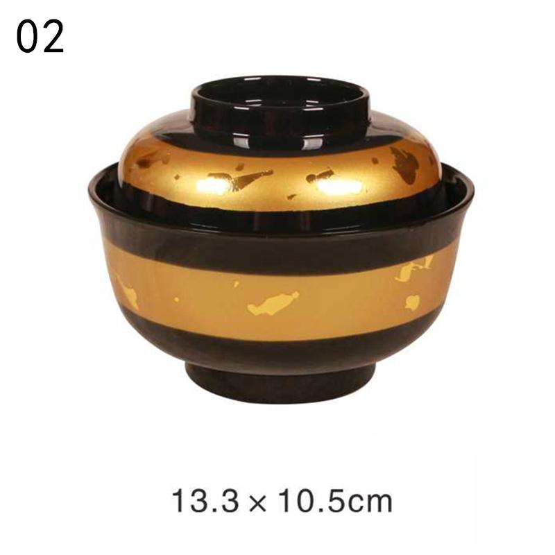 Japanese Style Miso Bowl With Lid Salad Rice Ramen Soup Bowls Udon Bowls Restaurant Ramen Noodles Container Tableware