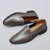 Genuine Leather Loafers Mens Design Moccasin Fashion Slip on Flats Comfy Casual Shoes Handmade Male Boat Footwear Driving Shoes