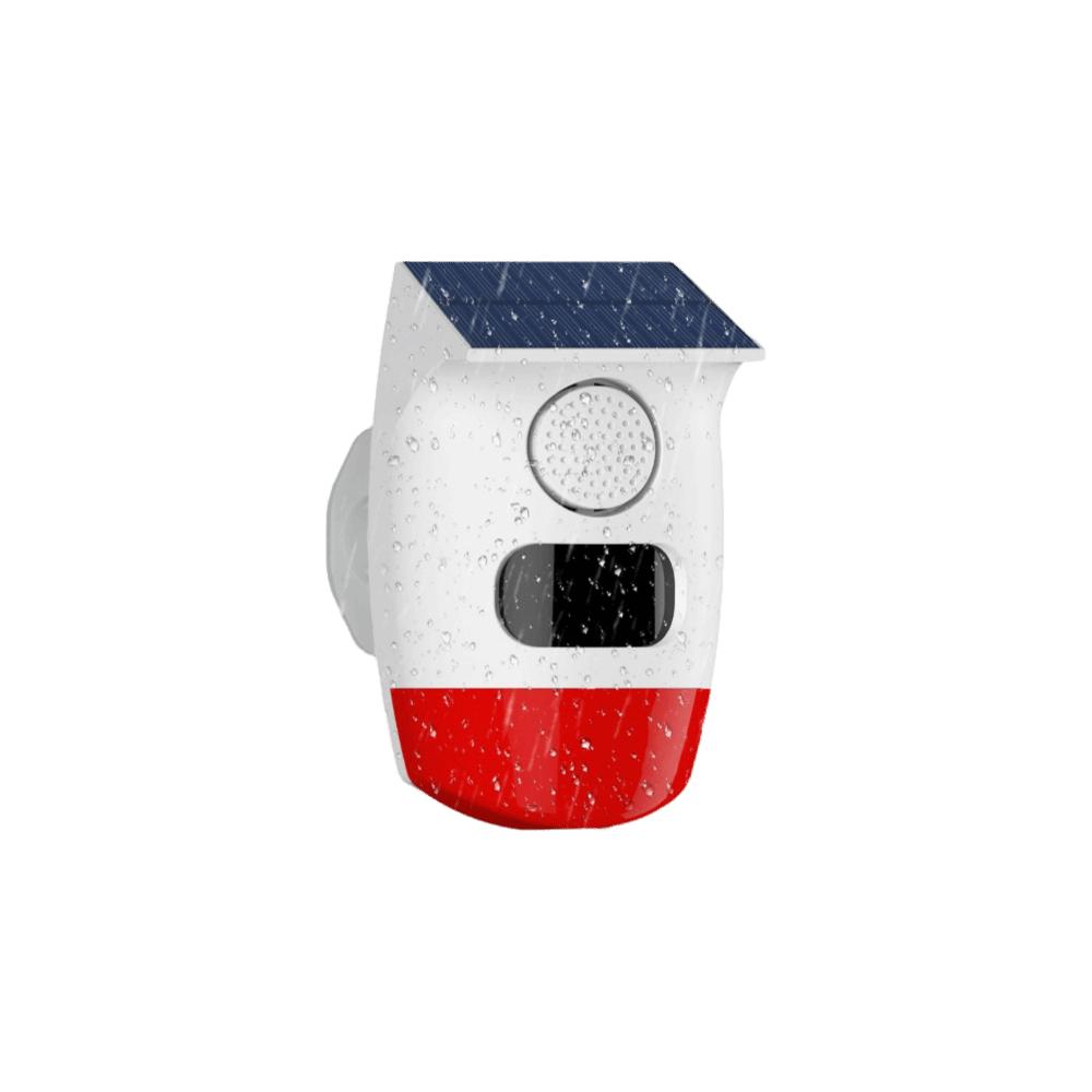Rechargeable Solar Alarm Multifunctional Solar Charging Alarm Security Alarm Siren Garage Security