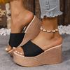 Fashion Women's Casual Platform Wedge Sandals Summer Open Toe Thick Bottom Slippers Woman Plus Size Fashion Chunky Sandalias Mujer 2025