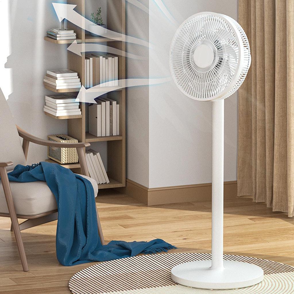 Oscillating Pedestal Floor Fan, Quiet Standing Fan for Bedroom Living Room, Adjustable Height Cooling Fan for Home Office Dorm