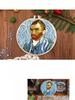 1pc Van Gogh Self-Portrait Pattern Embroidery DIY Fabric Craft Kit