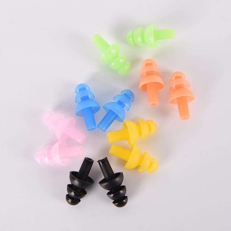 Soft Silicone Earplugs Reusable Ear Plugs Sleep Swimming Work Noise Reduction