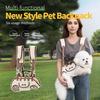 Adjustable Dog Carrier Backpack Breathable Pet Travel Bag For Small Medium Dogs Cats Outdoor Hiking Walking Camping