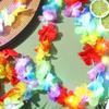 LED Hawaii Leis Flower Wreath Glow Necklace Light Up For Birthday Wedding Party Decoration Carnival Festival Accessory