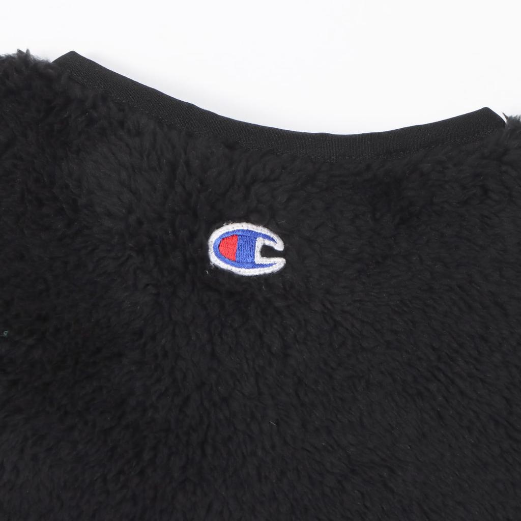Champion Script Logo Snap Kids' Vest, Basic, Black, CK-Y603