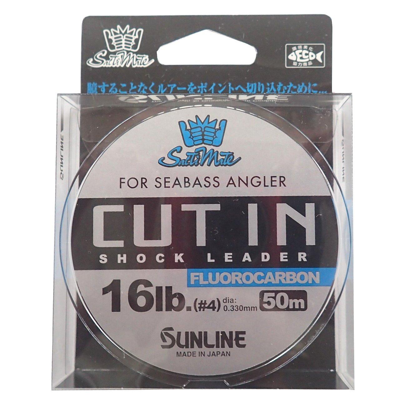 SUNLINE Fluorocarbon Line Saltimate Cut In 50m 16lb Clear #4
