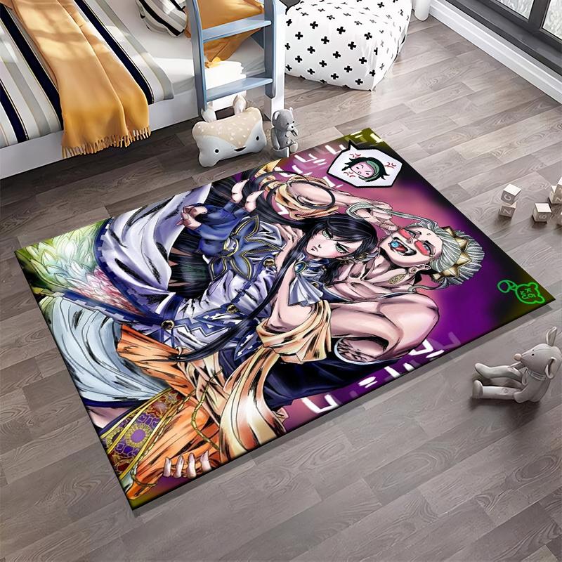Anime-Style Carpet with Bold Character Design and Vivid Colors Suitable for Use As an Anti-slip for Living Room Bedroom Sofas