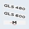 New Chrome Black Letters GLS480 GLS600 V12 Emblem for Benz Maybach GLS Class Car Fender Trunk Rear X167 Logo Sticker hy1