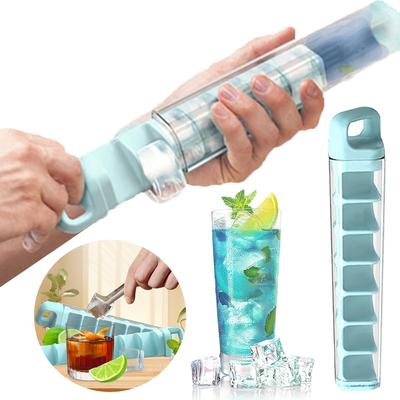 Mini Ice Cube Tube Mold Easy Push and Pop Out Ice Tube Making Trays Ice Cube Molds Ideal for Sports and Water Bottles