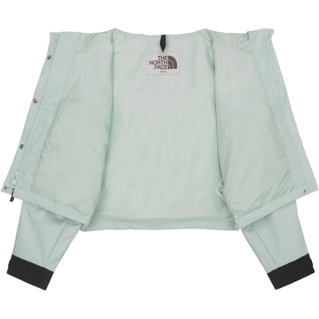 The North Face Vaiden Letter Logo Color Block Hooded Zip Long Sleeve Waterproof Jacket Women jackets Mint-Green NJ2HQ80M