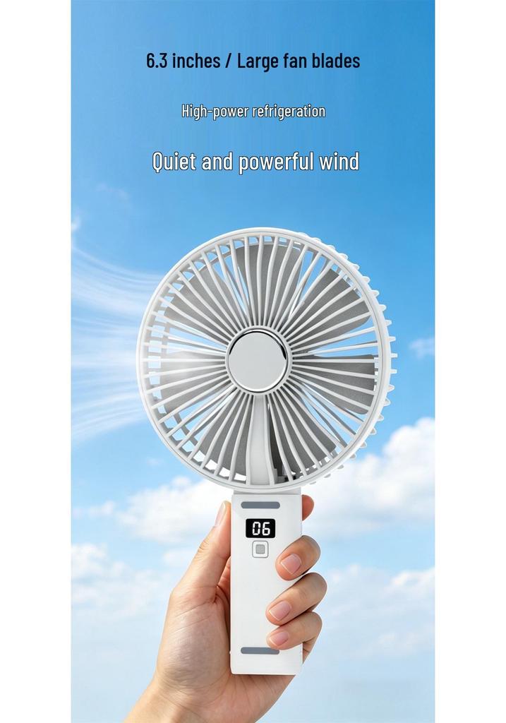 Portable USB Desk & Neck Mini Fan – Rechargeable & Outdoor-Friendly