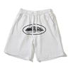 Mens Loose Fit Streetwear Short Pants With Graphic Print Cotton Sweatshorts Casual Hip Hop Shorts