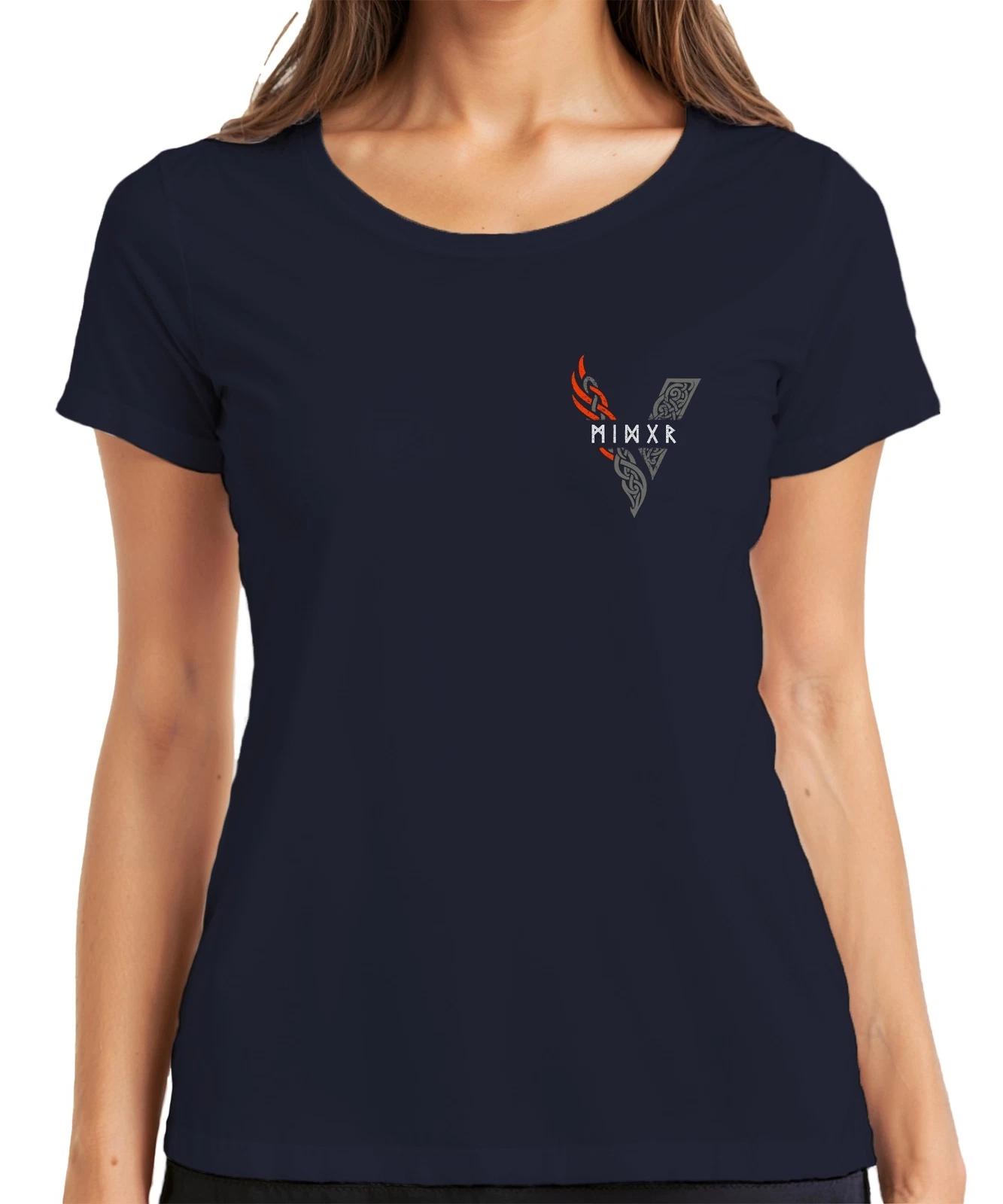 Wikinger Runen Nordisches Symbol Keltischer Knoten rot Mystik Damen T-Shirt M