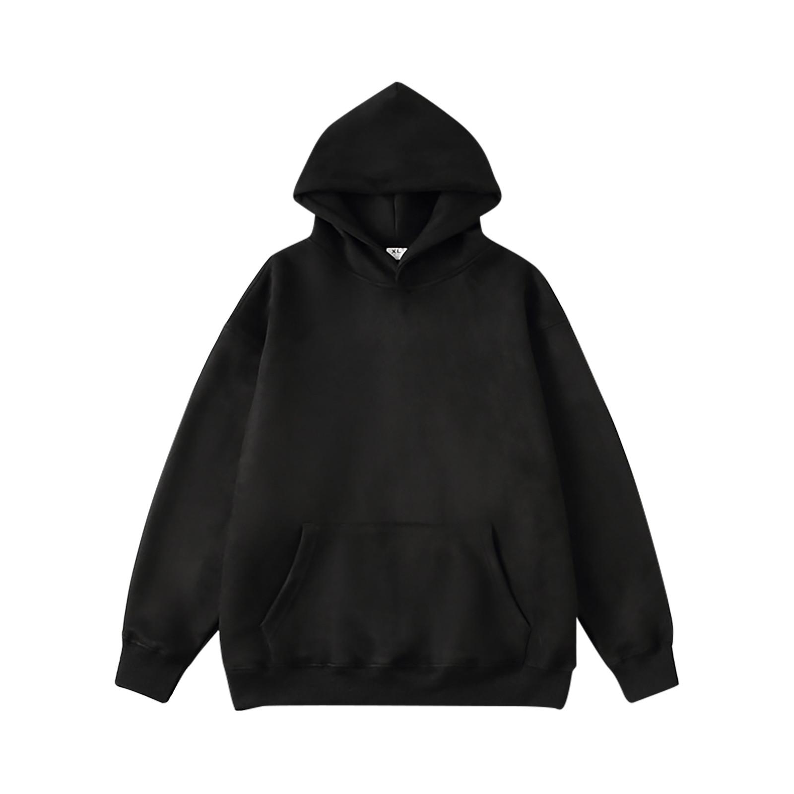 

Спортивный костюм с капюшоном, унисекс, одежда для бега, пуловер с длинными рукавами, толстовка с капюшоном XL чёрный