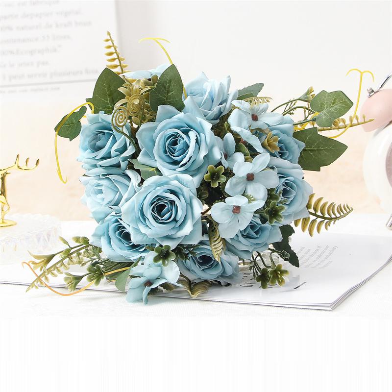 2PCS Artificial flower bouquets, artificial roses, high-end artificial flower bouquets.