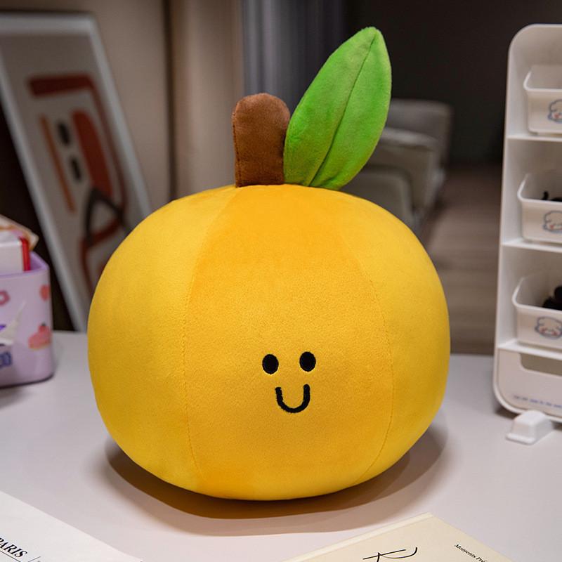 Cute Fruits Vegetables Plush Toy With Short Pile Cotton For Kids Playroom Decor