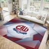 Bolton Wanderers FC Design Kristall-Samt-Teppich Gemütlich Nicht?Rutschfester Teppich mit Aufdruck für Schlafzimmer Wohnzimmer Eingang