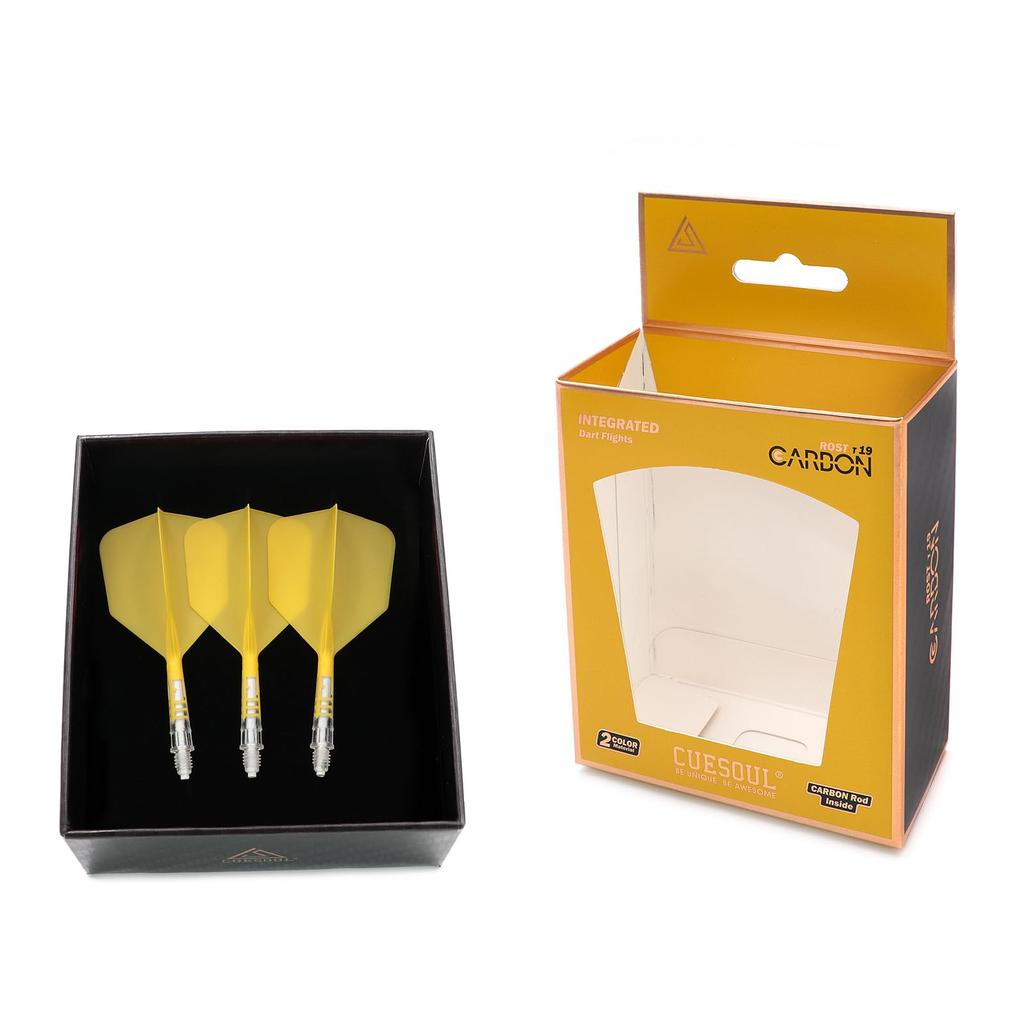 CUESOUL ROST AK57 T19 Carbon Fiber Rod Integrated Flight Big Wing Shape Set of 3 Built-in (CS-AK577-7)