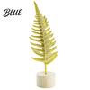 Soft Desktop Decoration Gold Leaf/Feather Ornaments with Weighted Round Base Metal 3D Lightweight Leaf Decor for Home Office Gift And Display Accents