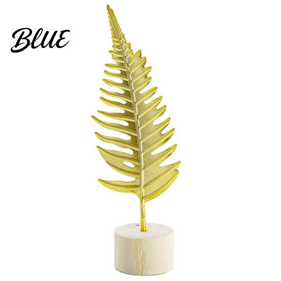 Soft Desktop Decoration Gold Leaf/Feather Ornaments with Weighted Round Base Metal 3D Lightweight Leaf Decor for Home Office Gift And Display Accents